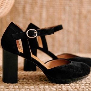 Brand new Sezane Katie babies pumps in black, size 37 (6,5)